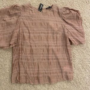 Express puffed sleeve blouse